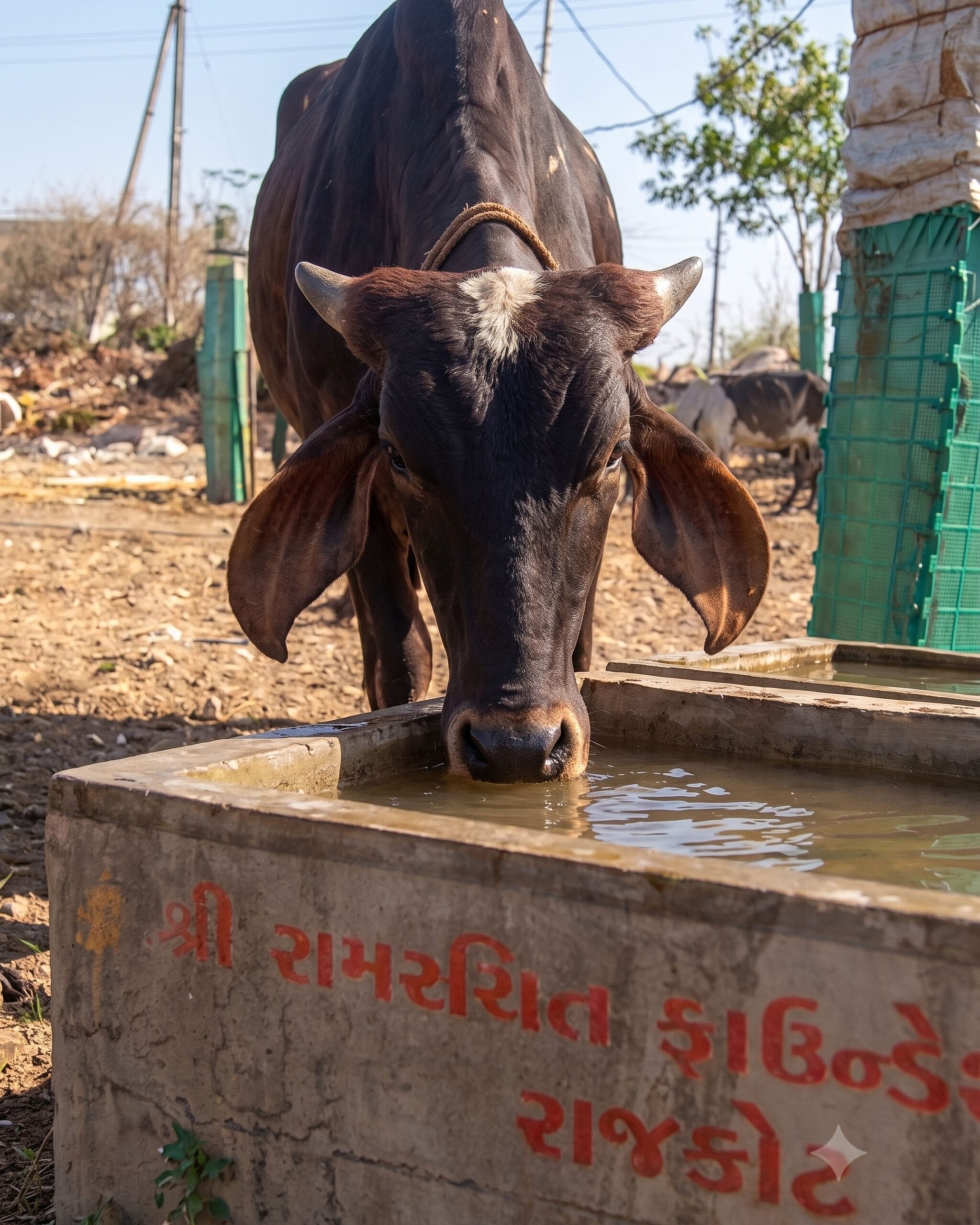 Shree RamRachit Foundation Trust water service for animals